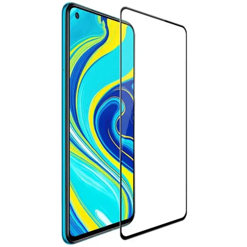 Защитное стекло Glass PRO (Full Cover) для Xiaomi Redmi Note 9  цветное (черная рамка)