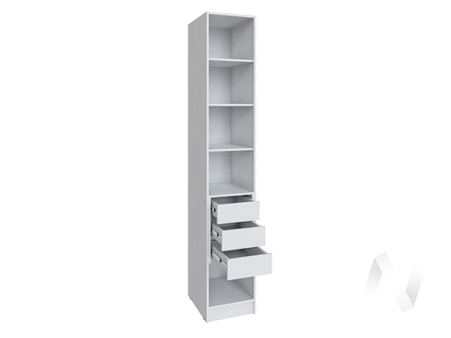 Шкаф Мадрид 0;4 с 3 ящ. внутри (белый)