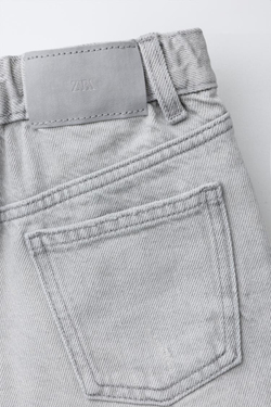 ZARA ДЖИНСОВЫЕ ШОРТЫ, СЕРЫЙ