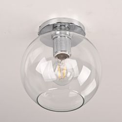 Потолочный Светильник Rh Utilitaire Globe Shade Flushmount By Imperiumloft