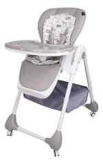 Стул детский для кормления COSTA Mia (СЕРЫЙ/Beige MI-03)