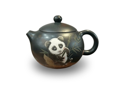 259325 Чайник ИСИН "Сиши Панда", 200мл, исинская глина, ручная роспись