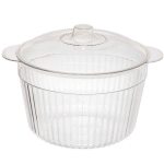Салатник пластиковый «Terra» 3,5л с ручками и крышкой