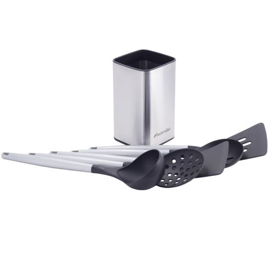 Набор кухонных принадлежностей Kamille KM 5238 (6 предметов) с подставкой