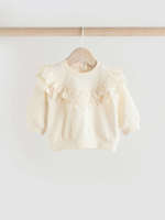 Лонгслив и брюки в комплекте для малышей Next E66-462, Молочный, Светло-коричневый