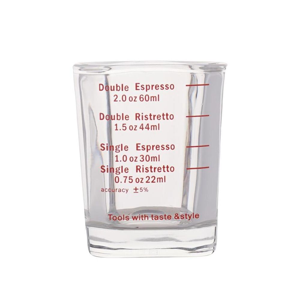 Мерный шот для кофе 22/30/44/60/ мл 5*5 см h6 см стекло P.L.- Barbossa