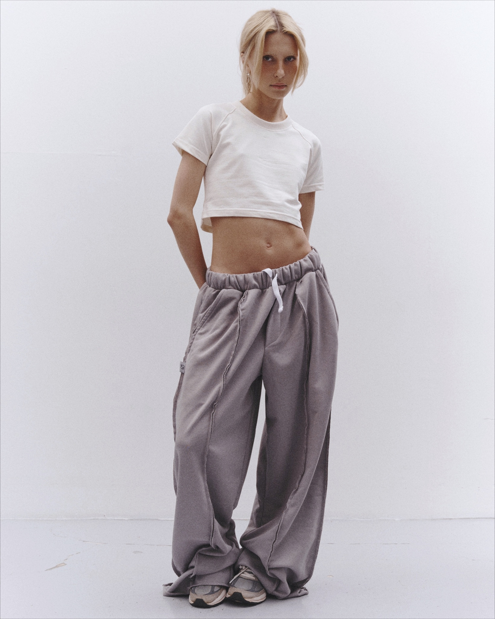 Baggy Trousers LOGO Opal Grey