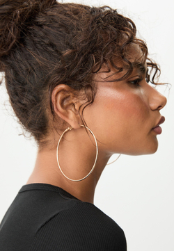 STRADIVARIUS Большие серьги-кольца, золотой