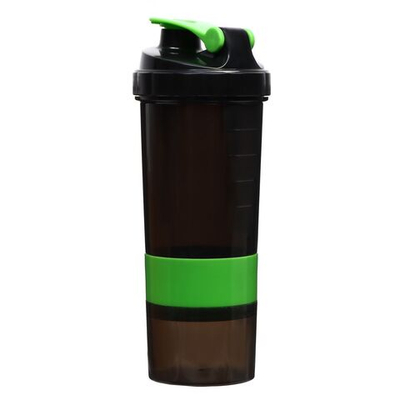 Шейкер, 500 мл, серия: CrossFit Plus, Мастер К , 26.5 х 11 см, зеленый