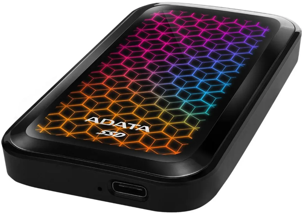 Внешний SSD USB 3.2 Gen 2 Type-C ADATA ASE770G-2TU32G2-CBK