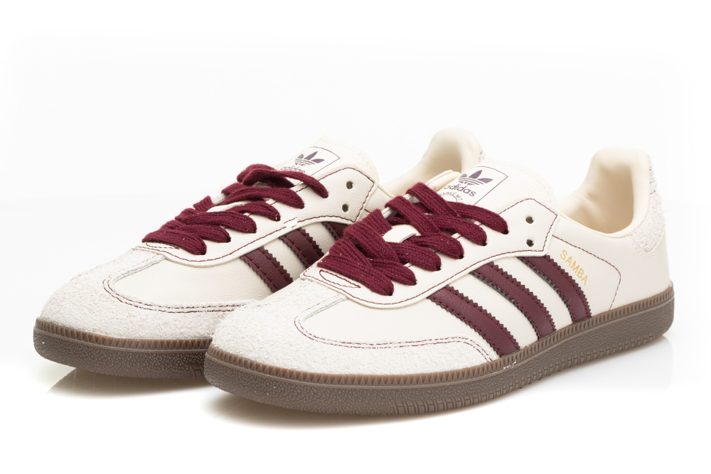 Adidas Samba (Milk/Bordo)