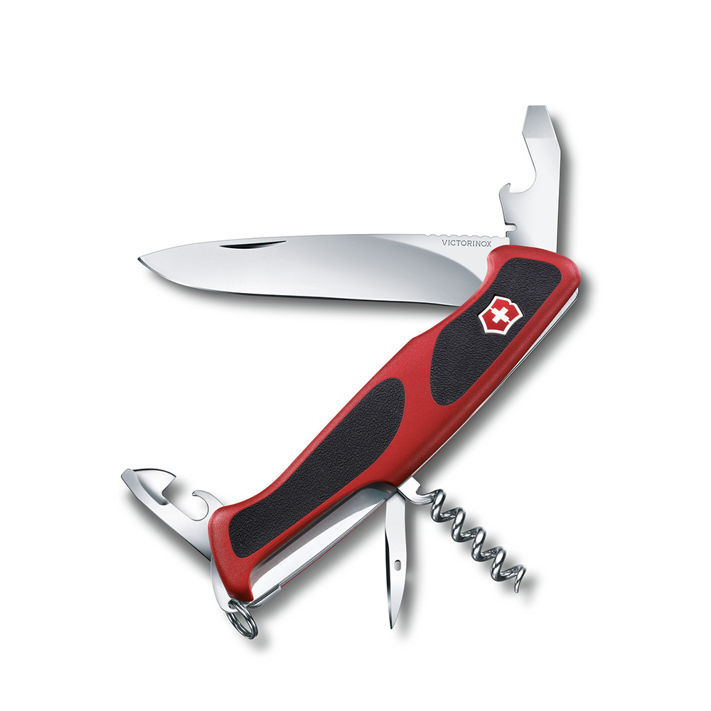 Нож перочинный Victorinox RangerGrip 68 (0.9553.C) 130мм 11функций красный/черный