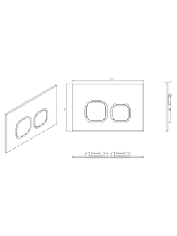 Кнопка для инсталляции белая WeltWasser  WW BAMBERG WT   10000010289