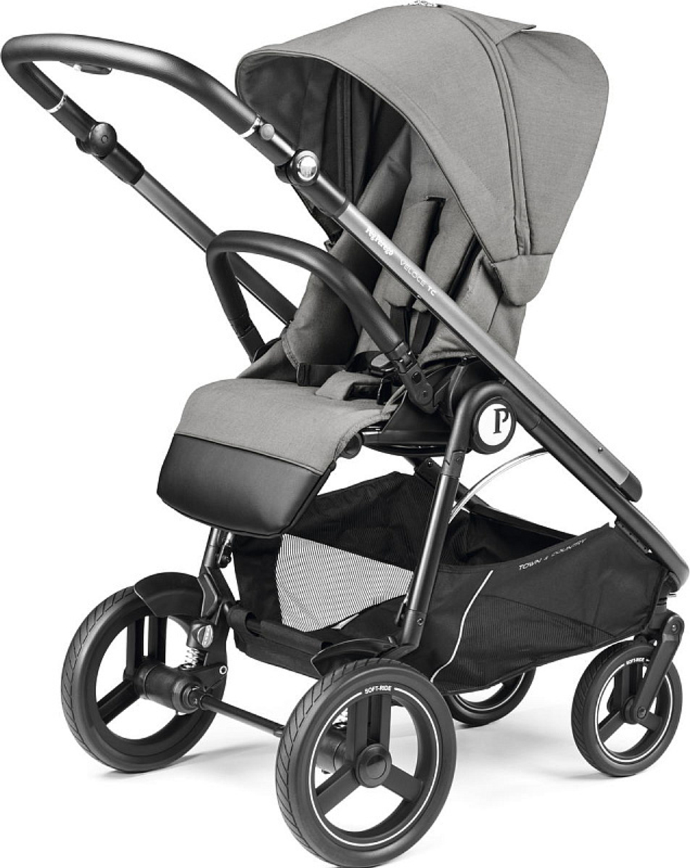 Коляска 3 в 1 Peg Perego Veloce TC Belvedere Lounge Mercury