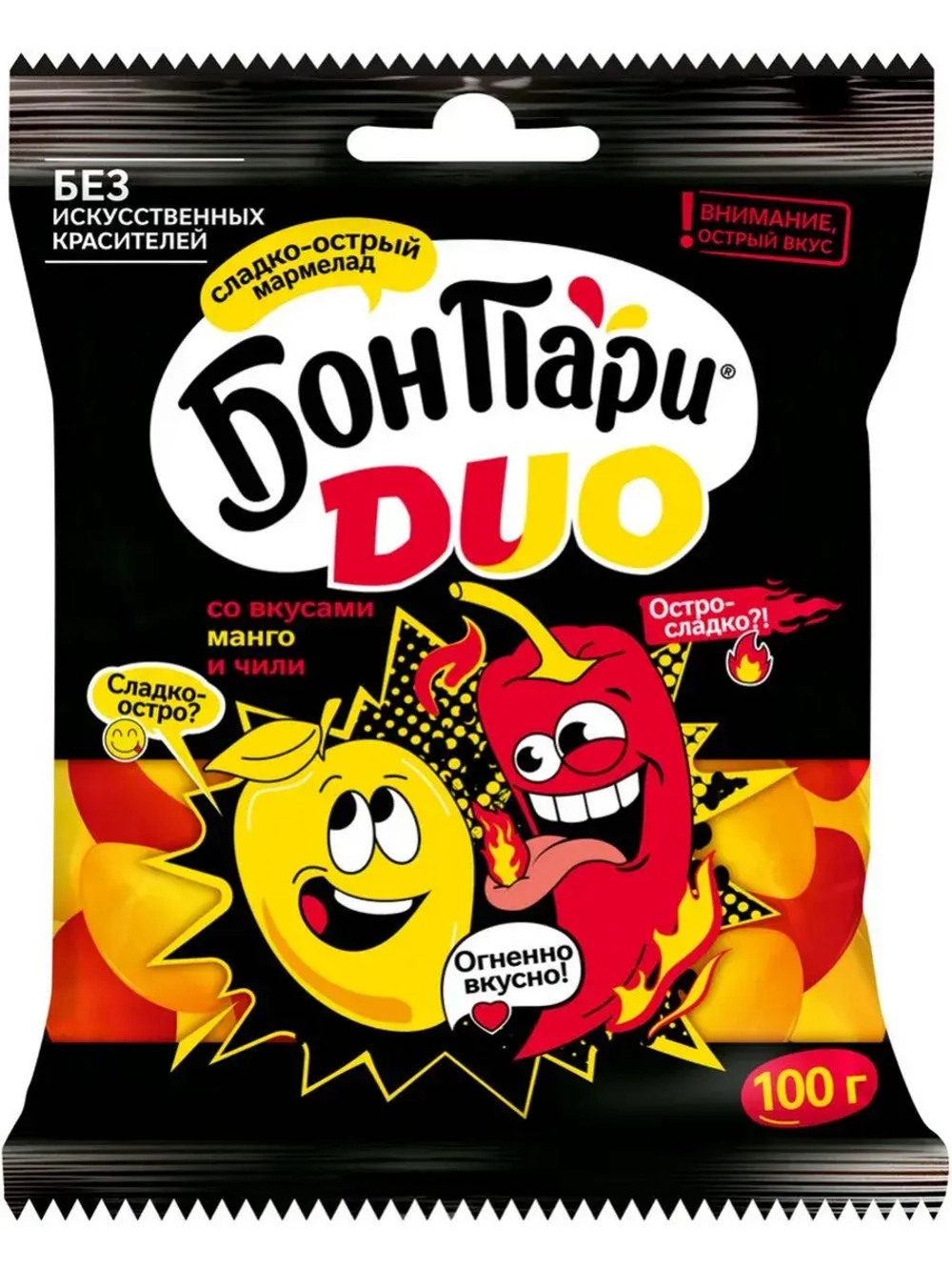 Мармелад Бон Пари Duo ассорти вкусов 100 г * 4 шт