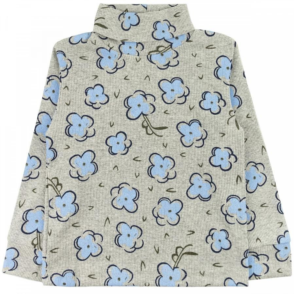 Водолазка для девочекс рисунком, кашкорсе 63400301 р.92-98 (Юлла)