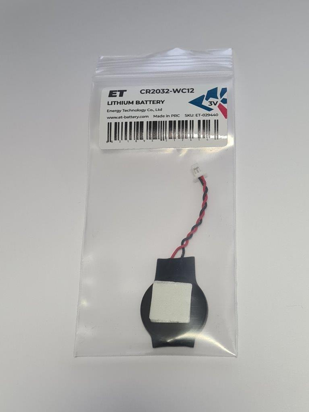 Элемент питания ET CR2032-WC12 PK1