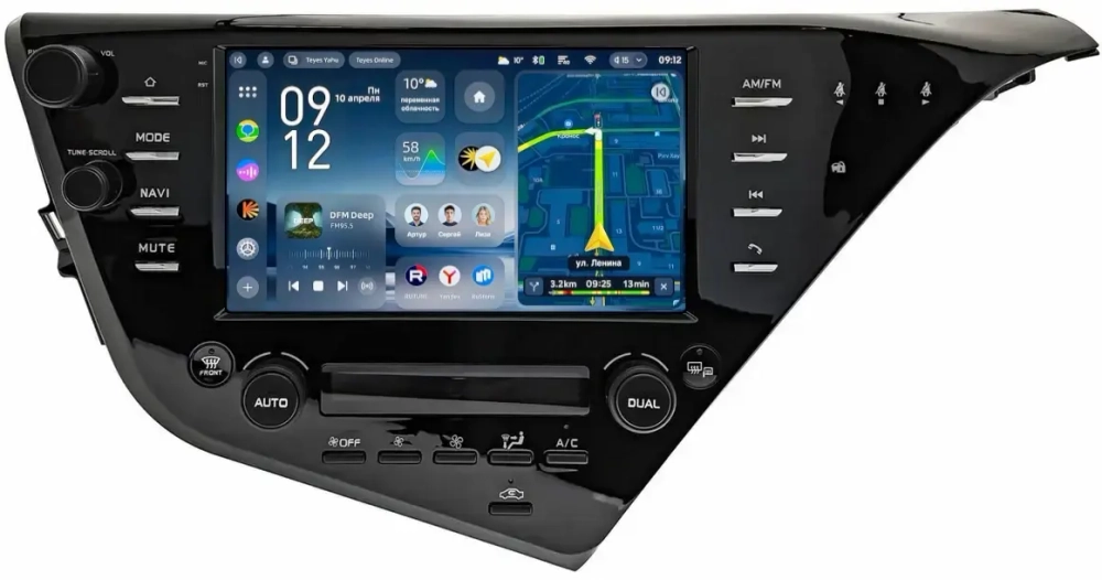 Магнитола для Toyota Camry 70 2017-2020 (c JBL и климатом на ШГУ) - Teyes CC4-PRO монитор 9.5" 2K QLED на Android 13, Snapdragon 778G, AI, CarPlay, DSP, 4G SIM-слот
