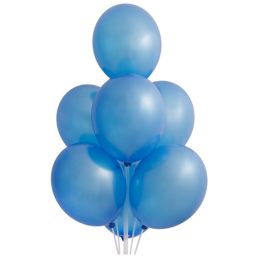 Синие воздушные шары металлик Экстра Blue