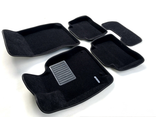 Коврики салона для MERCEDES W212 (E-Class) (2009-2015) Euromat 3D Business черные. Арт. EMC3D-003505