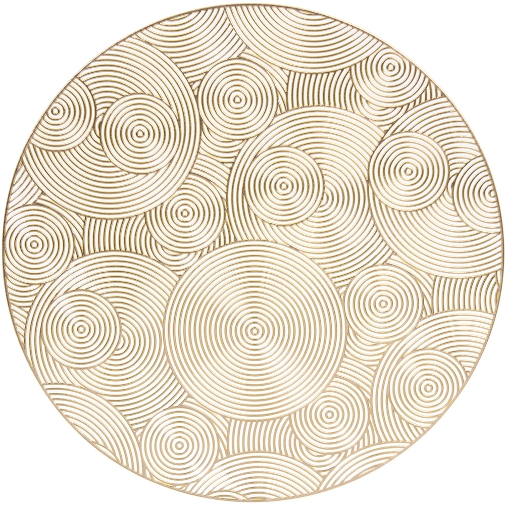 Салфетка на стол 38см «Бесконечность», золотая