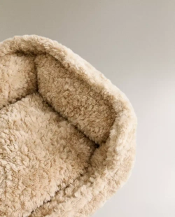 ZARA HOME КРОВАТЬ ДЛЯ ДОМАШНИХ ЖИВОТНЫХ С ИСКУССТВЕННЫМ МЕХОМ