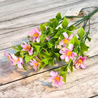 Цветы искусственные "Ромашка" букет 33см WSN-05 микс