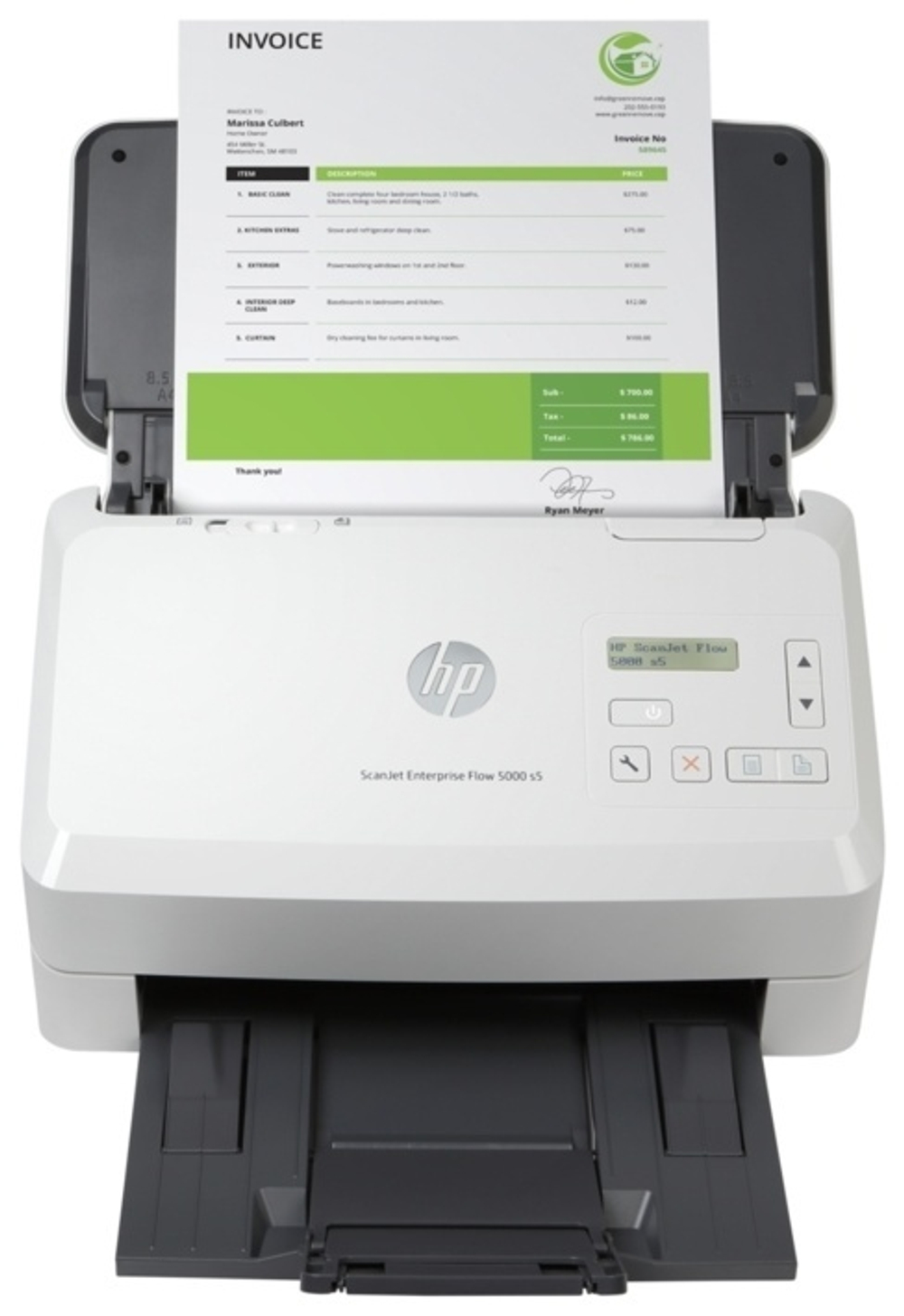 Сканер HP ScanJet Enterprise Flow 5000 s5 6FW09A белый