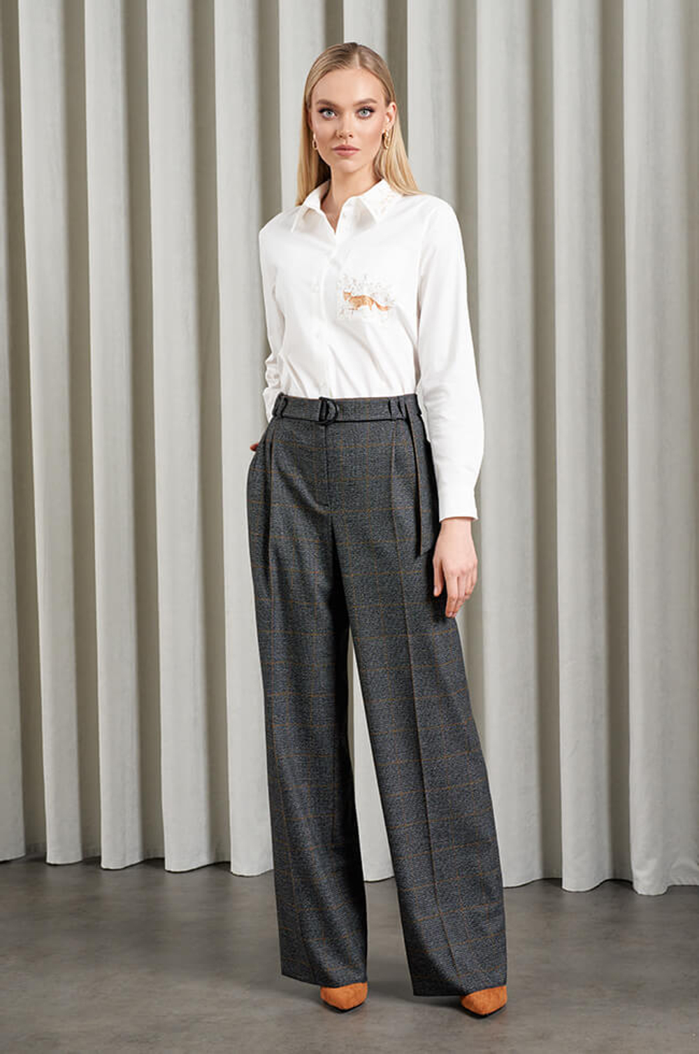 22949 Блузка женская (молочный)