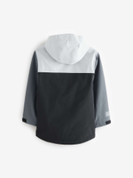 Куртка непромокаемая с флисовой подкладкой для мальчика Next Q61-568, Серый, Белый, Черный