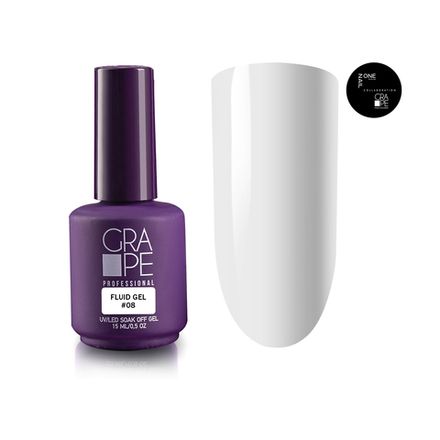 OneNail & Grape Professional Fluid Gel #08 - Гель жидкий, холодный, 15мл