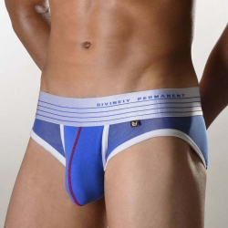 Мужские трусы слипы синие в сетку DOOP Blue Brief
