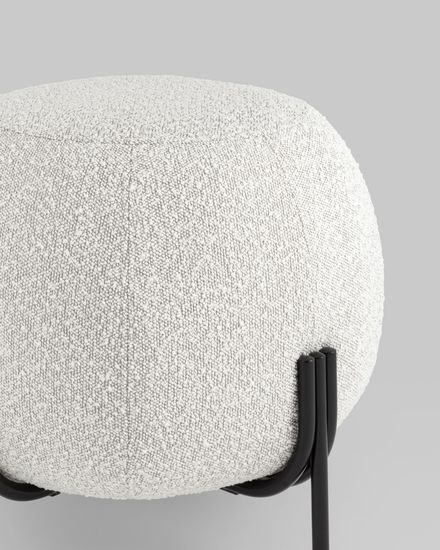 Пуф Флик букле молочный