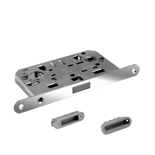 Замок под цилиндр с магнитным язычком AGB AGB 190, цвет хром глянец