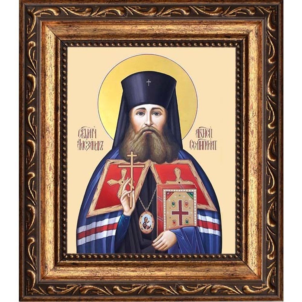 Александр (Щукин) Семипалатинский, архиепископ священномученик. Икона на холсте.