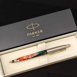 Ручка "Москва. Салют " малая с ручной росписью Палех