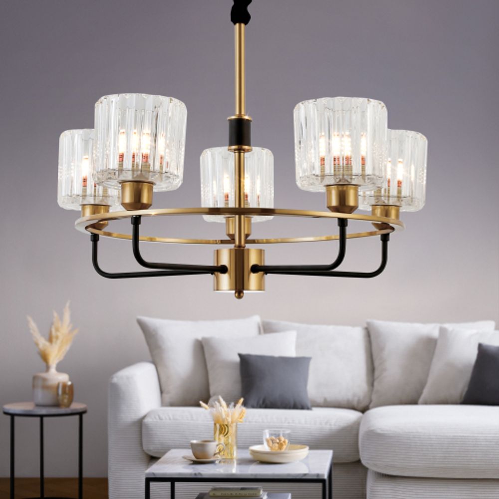 Люстра Rivoli Maria 1026-205 5 х Е27 40 Вт хрусталь классика | Хрусталь