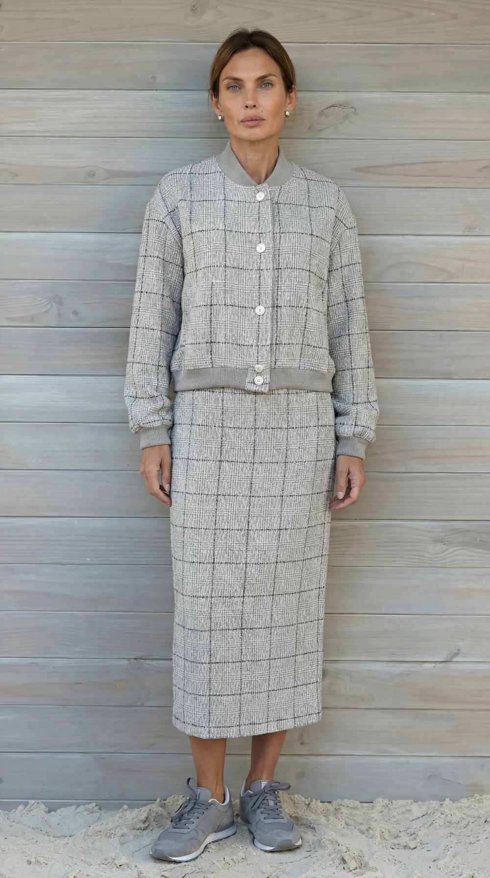 Костюм casual в клетку