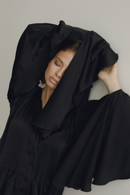 Манжеты шелк MAXI (черный)