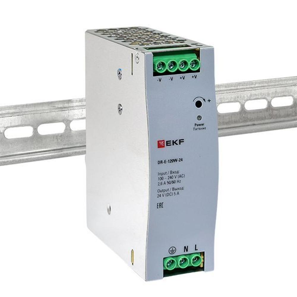 Блок питания  EKF DR-E-120W-24