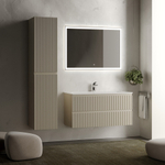 Тумба подвесная Sancos Snob R, Beige Soft 995х445х500, под столешницу без отверстия под смеситель, цвет Kreman