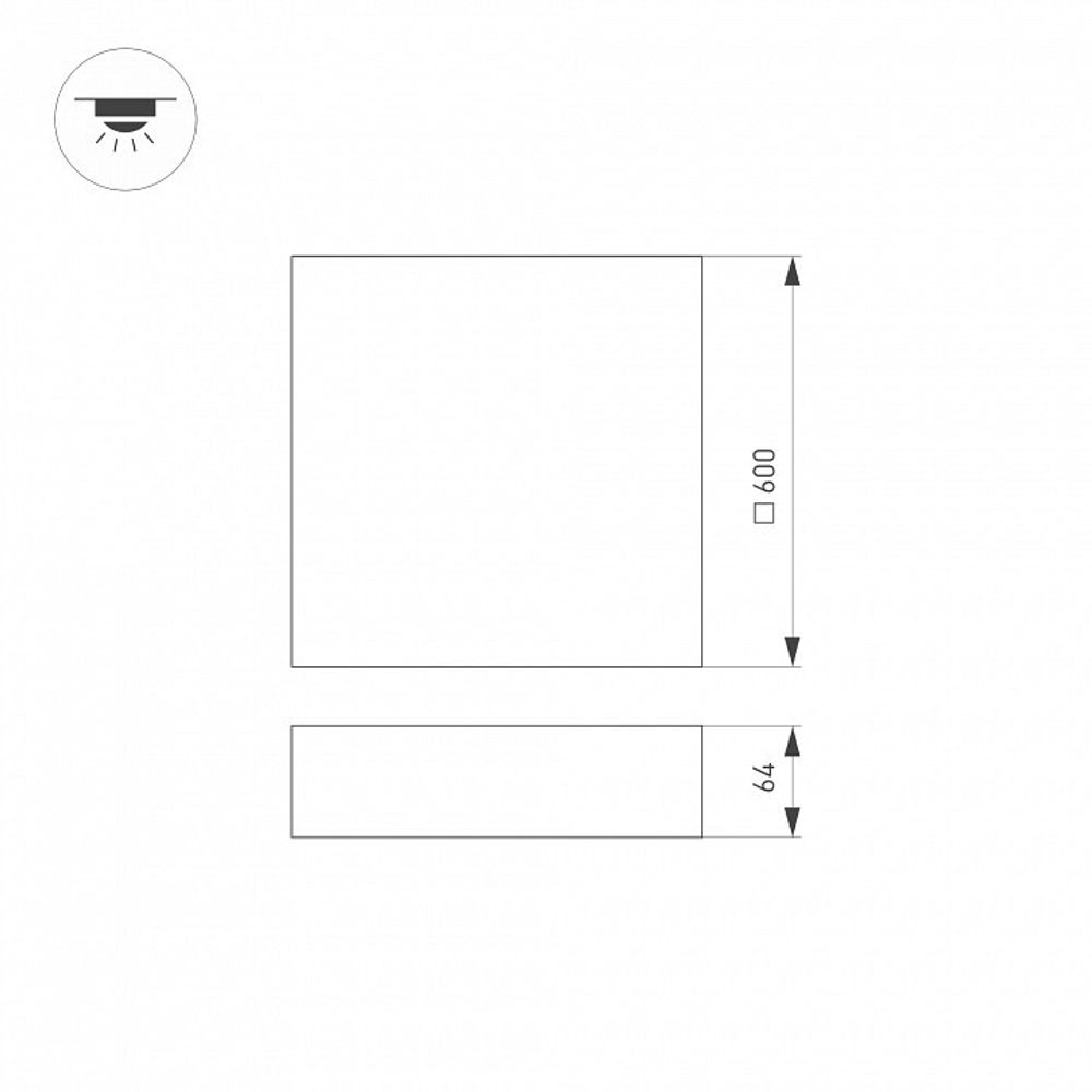 Накладной светильник Arlight QUADRO 034803