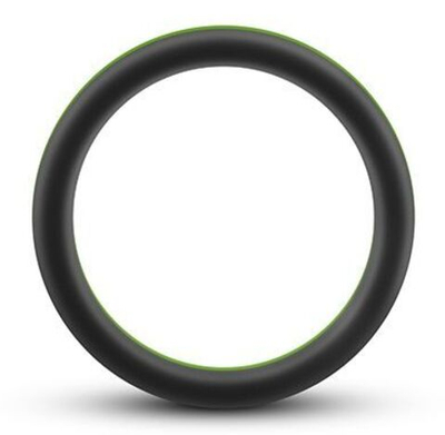Черно-зеленое эрекционное кольцо Silicone Go Pro Cock Ring (Цвет: черный с зеленым)