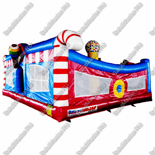 Коммерческий надувной батут "Мороженое" 8*6*4 м