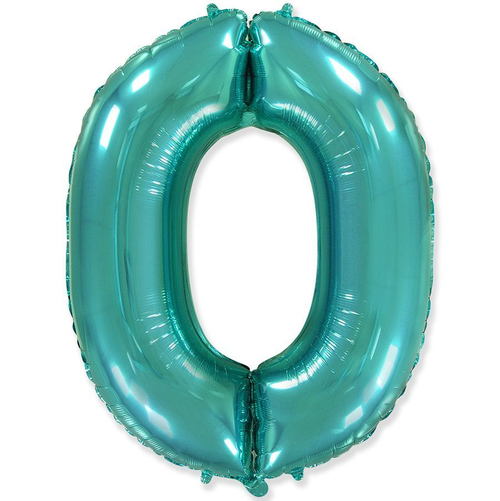 Цифра 0 бирюза 40" Fm