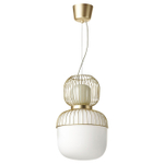 Люстра IKEA PILBLIXT (ПИЛЬБЛИКСТ), Белый / Золото, 33 см