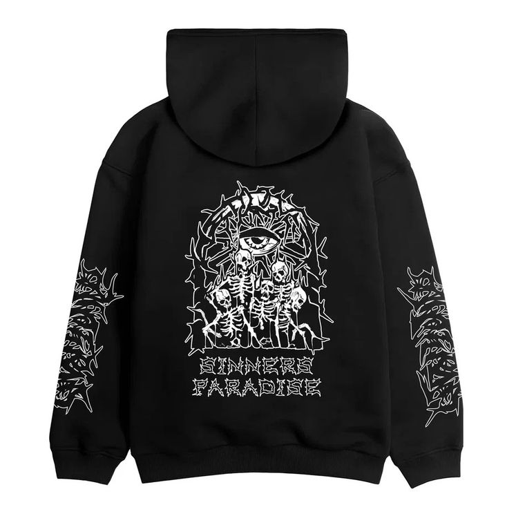 Худи-зиппер ATF Sinners Paradise, черный