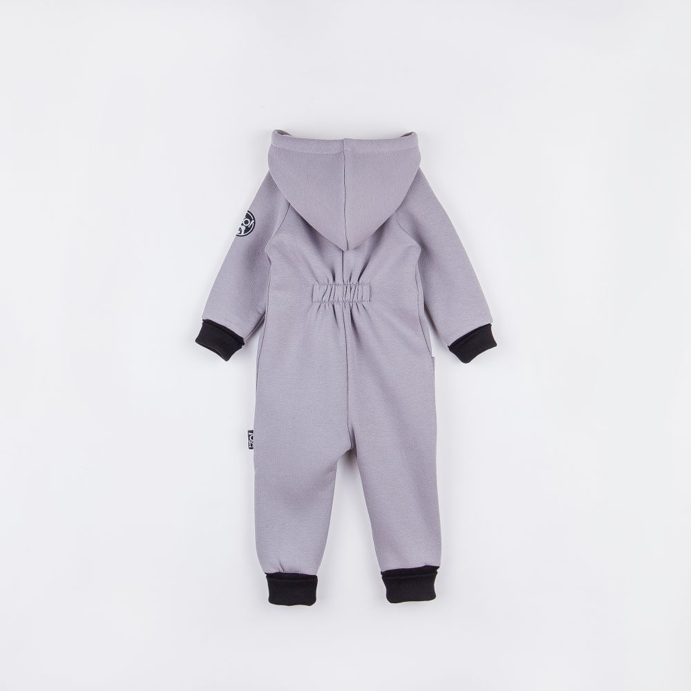 Комбинезон с капюшоном и накладным карманом "Жемчуг"