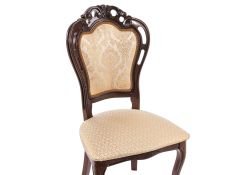 Стул Bronte вишня с патиной / бежевый