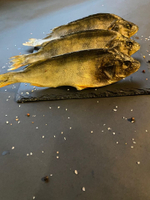 Окунь вяленый, потрошеный, слабосоленый, с Ладожского озера, собственное производство, 150-200 грамм